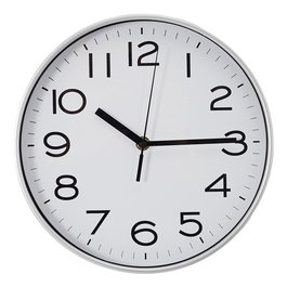 Home Deco Factory Reloj de Pared Silencioso Studio, Diámetro 25 cm, Colección Essentiel, Funciona con Pila AA