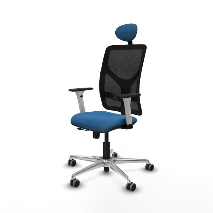 PIQUERAS Y CRESPO Silla de oficina Motilla Azul claro y Negro PIQUERAS Y CRESPO Silla de oficina Motilla Azul claro y Negro