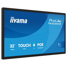 iiyama TW3226AS-B3P - Monitor 31.5" / 80.1cm, Full HD 1920x1080, VA, 16:9, 8ms, 60Hz, HDMI, USB, LAN PoE, VESA, Altavoces, Negro