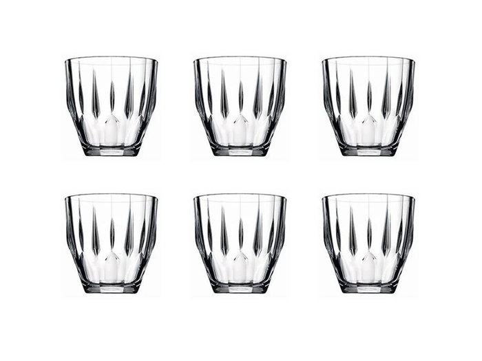 Hermia Juego de Vasos PB-52988 de Vidrio Transparente, 6 Piezas, 275 ml Hermia Juego de Vasos PB-52988 de Vidrio Transparente, 6 Piezas, 275 ml