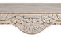 Mesa de Centro GINER Y COLOMER de Madera de Mango Tallada Blanco Envejecido
