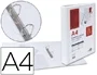 Liderpapel Carpeta Canguro 2 Anillas Mixtas 25mm A4 Plástico Blanco Liderpapel Carpeta Canguro 2 Anillas Mixtas 25mm A4 Plástico Blanco