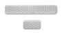 Subblim Pack ERGO AIRPADDING Reposamuñecas Teclado y Ratón Plata