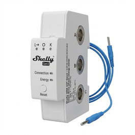 Shelly 3EM-63T Gen3 Monitor de alimentación eléctrica con terminal plana