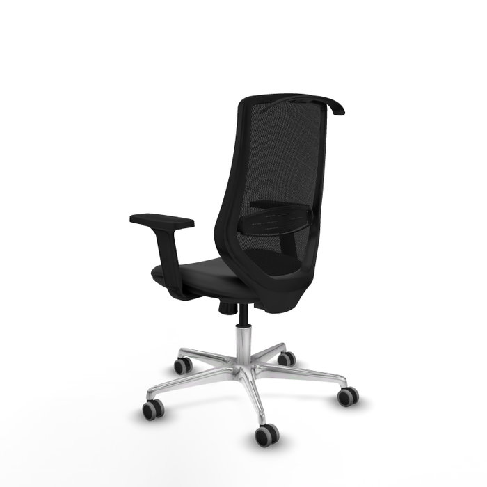 PIQUERAS Y CRESPO Silla de oficina Mardos con mecanismo Sincro, Gris oscuro y Negro