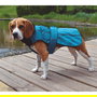 Nayeco X-Trek Sport Chaqueta Impermeable para Perro con Forro Polar, Protección Frío y Lluvia, Reflectante Verde 55 cm