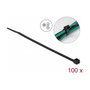 DeLOCK Brida para cables resistente al calor 150 x 3,6 mm negro 100 piezas