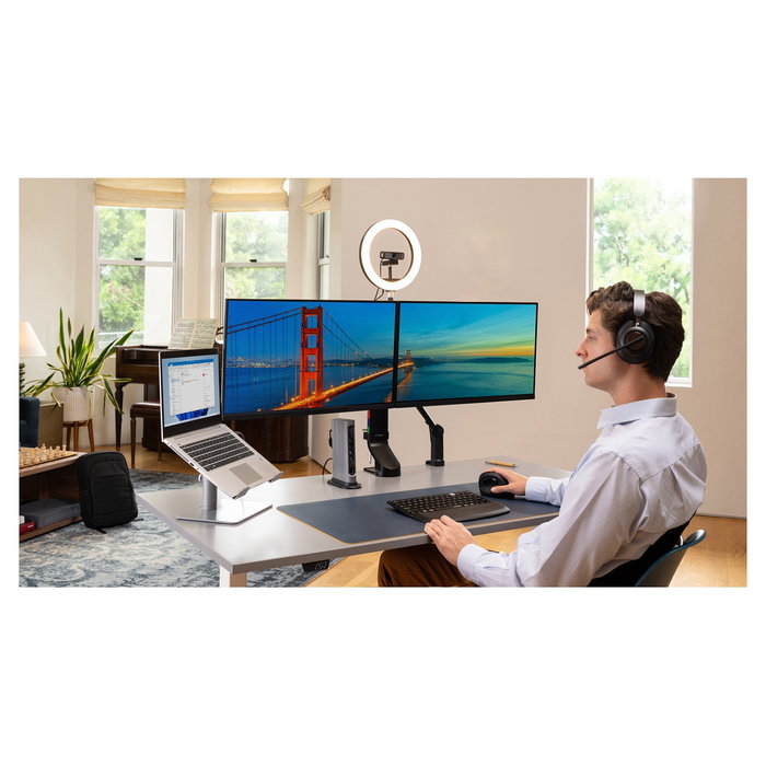 Kensington -204801 Soporte Universal para Laptop de Aluminio, Elevador de Sobremesa para Portátiles