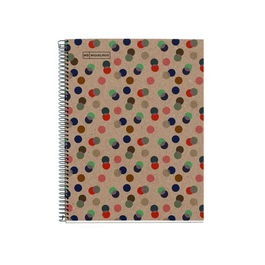 Bloc Miquelrius Eco Design Notebook 1 Micro.Tapa Dura A4 80H 80G Cuadric.5X5 Ecoconfetti