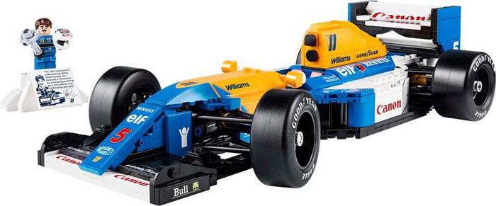Lego Icons Williams Racing FW14B y Nigel Mansell Juego de Construcción para Adultos