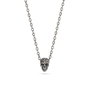 Police Collar Tribal Edge NKL Skull Black & Cristal 700mm