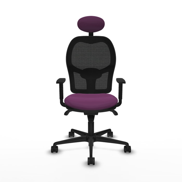 PIQUERAS Y CRESPO Silla de oficina Jorquera con mecanismo Sincro, Morado y Negro PIQUERAS Y CRESPO Silla de oficina Jorquera con mecanismo Sincro, Morado y Negro