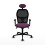 PIQUERAS Y CRESPO Silla de oficina Jorquera con mecanismo Sincro, Morado y Negro