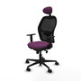PIQUERAS Y CRESPO Silla de oficina Jorquera con mecanismo Sincro, Morado y Negro