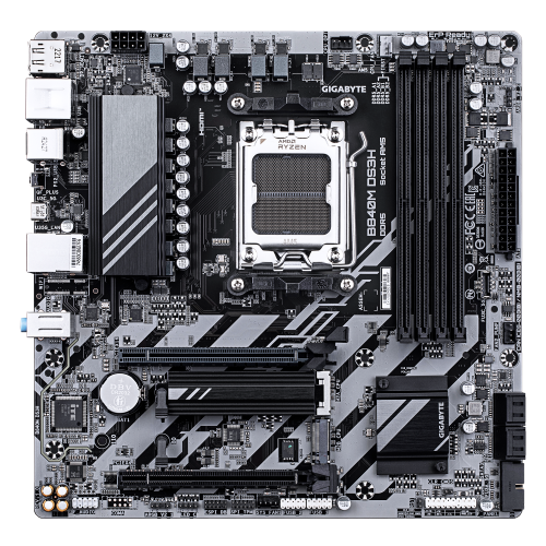 Gigabyte Placa Base B840M DS3H AMD Ryzen 9000 Series Socket AM5 DDR5 8200MHz M.2 PCIe 4.0 LAN 2.5GbE USB 3.2 Gen 1 9MB84MS3H-00-G10 Gigabyte Placa Base B840M DS3H AMD Ryzen 9000 Series Socket AM5 DDR5 8200MHz M.2 PCIe 4.0 LAN 2.5GbE USB 3.2 Gen 1 9MB84MS3H-00-G10