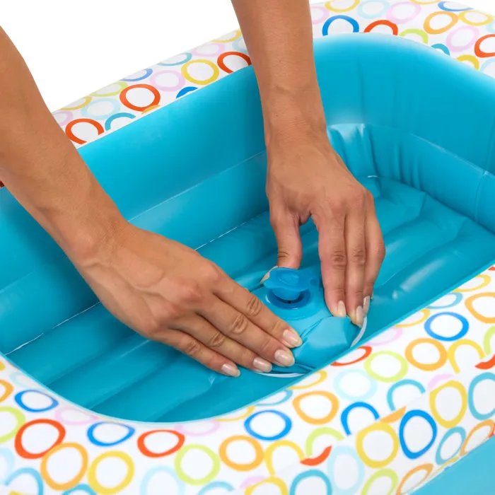 Bright Starts Bañera Inflable con Bomba Incorporada, 8 Pelotas de Juego y Desagüe - BRI17762 Bright Starts Bañera Inflable con Bomba Incorporada, 8 Pelotas de Juego y Desagüe - BRI17762