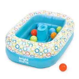 Bright Starts Bañera Inflable con Bomba Incorporada, 8 Pelotas de Juego y Desagüe - BRI17762