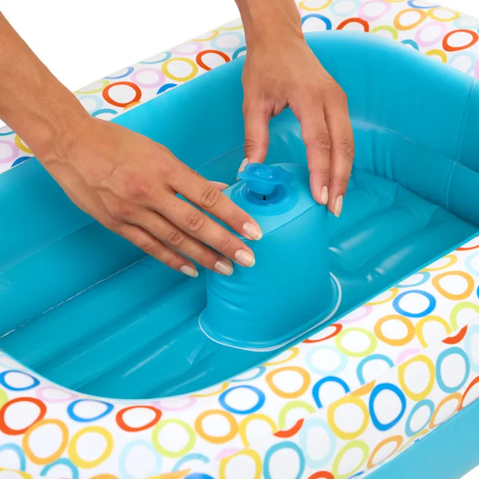 Bright Starts Bañera Inflable con Bomba Incorporada, 8 Pelotas de Juego y Desagüe - BRI17762 Bright Starts Bañera Inflable con Bomba Incorporada, 8 Pelotas de Juego y Desagüe - BRI17762