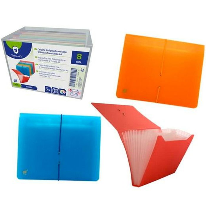 Carpeta Clasificadora Bismark A5 (8 Unidades)
