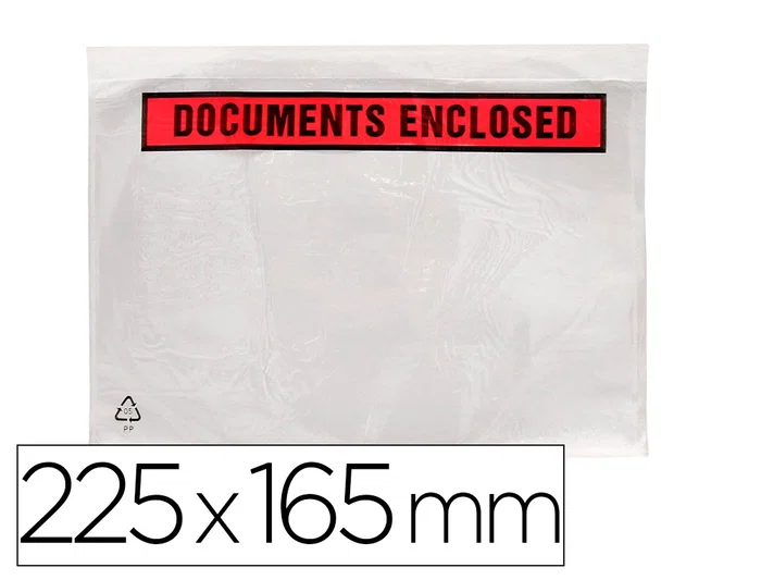 Q-connect Sobre Autoadhesivo Portadocumentos 225x165 mm Paquete de 100 Unidades Q-connect Sobre Autoadhesivo Portadocumentos 225x165 mm Paquete de 100 Unidades
