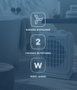 DAEWOO DW9517 Calefactor de aire oscilante 2000W
