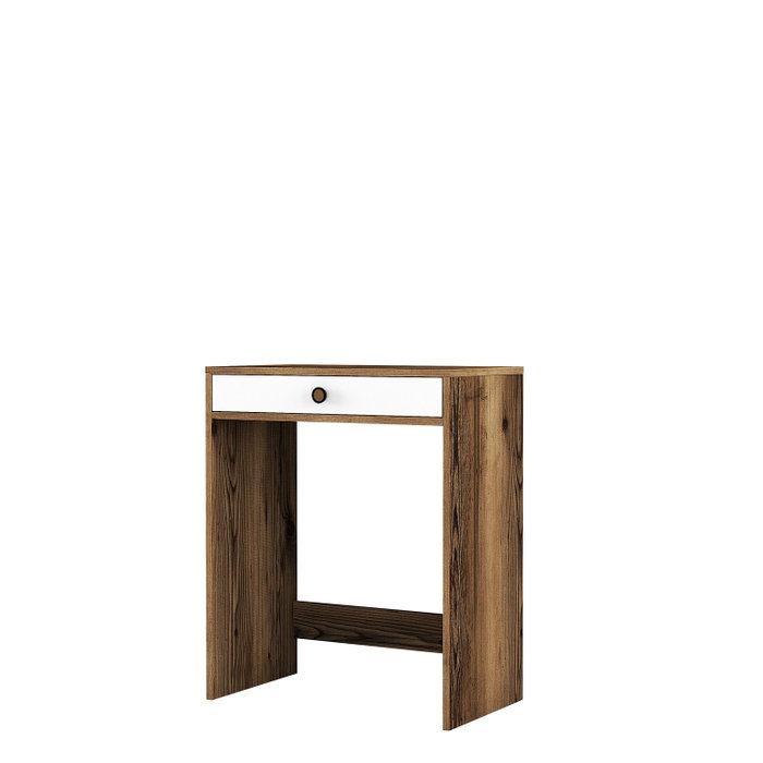 Hanah Home Tocador Lizbon Nogal y Blanco 70x84.7x40cm
