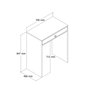 Hanah Home Tocador Lizbon Nogal y Blanco 70x84.7x40cm