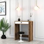 Hanah Home Tocador Lizbon Nogal y Blanco 70x84.7x40cm