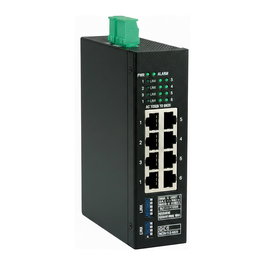 ROLINE Industrie Gigabit Switch, 8 puertos RJ-45 10/100/1000 Mbps, conmutador de red LAN