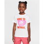 Camiseta de Manga Corta Infantil Nike Nkg Love To The Max Graphic Te Blanco 7-8 Años