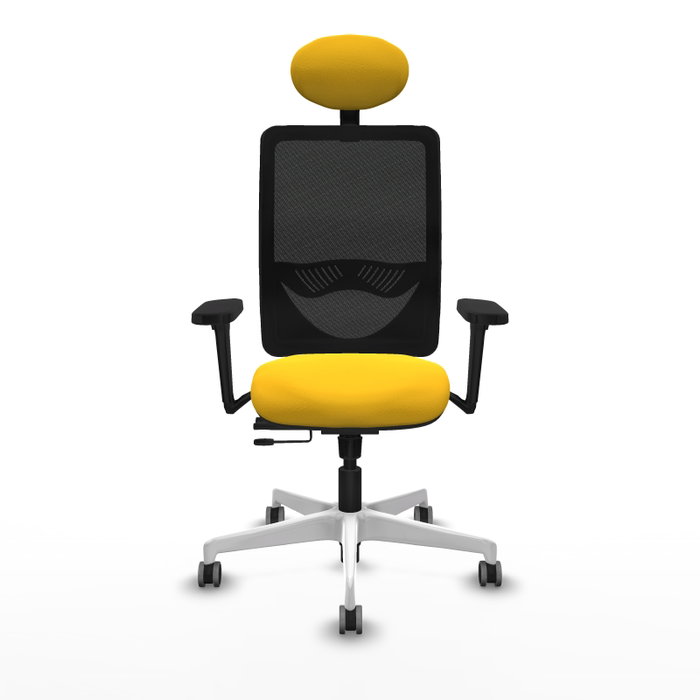 PIQUERAS Y CRESPO Silla de oficina Zulema con mecanismo Sincro/Traslack Amarillo y Negro PIQUERAS Y CRESPO Silla de oficina Zulema con mecanismo Sincro/Traslack Amarillo y Negro
