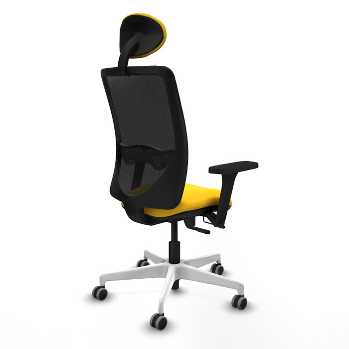 PIQUERAS Y CRESPO Silla de oficina Zulema con mecanismo Sincro/Traslack Amarillo y Negro PIQUERAS Y CRESPO Silla de oficina Zulema con mecanismo Sincro/Traslack Amarillo y Negro