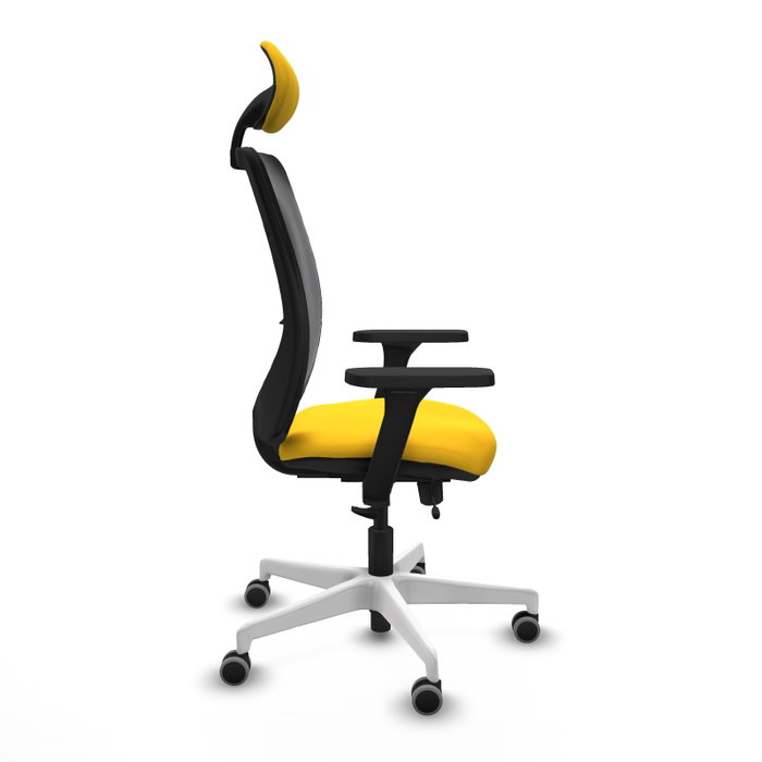 PIQUERAS Y CRESPO Silla de oficina Zulema con mecanismo Sincro/Traslack Amarillo y Negro PIQUERAS Y CRESPO Silla de oficina Zulema con mecanismo Sincro/Traslack Amarillo y Negro