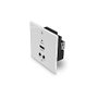 LINDY 38348 Transmisor de señales AV HDBaseT 4K60 Blanco