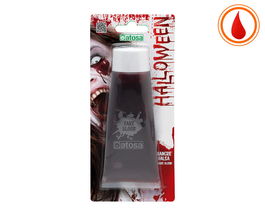 Maquillaje Halloween Sangre Falsa 100 mL para Disfraces de Vampiro o Zombi - Efecto Realista