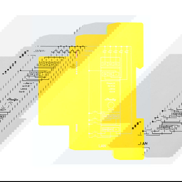 Shelly Pro RGBWW PM Controlador LED RGBWW Inalámbrico, LAN, Bluetooth