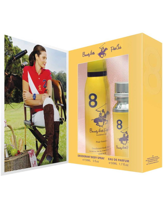 Beverly Hills Polo Club Gift Set 1982 - Sport 8 con Eau De Parfum y Desodorante Roll-On