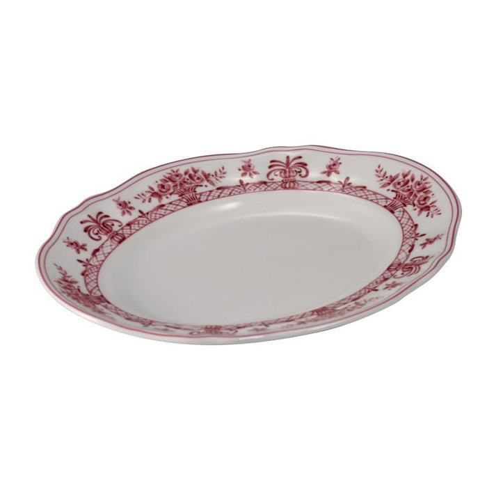 Le Coq Fuente Oval Purpu 24,5x18,5 cm (6 Unidades) porcelana Neos Anthiros Le Coq Fuente Oval Purpu 24,5x18,5 cm (6 Unidades) porcelana Neos Anthiros