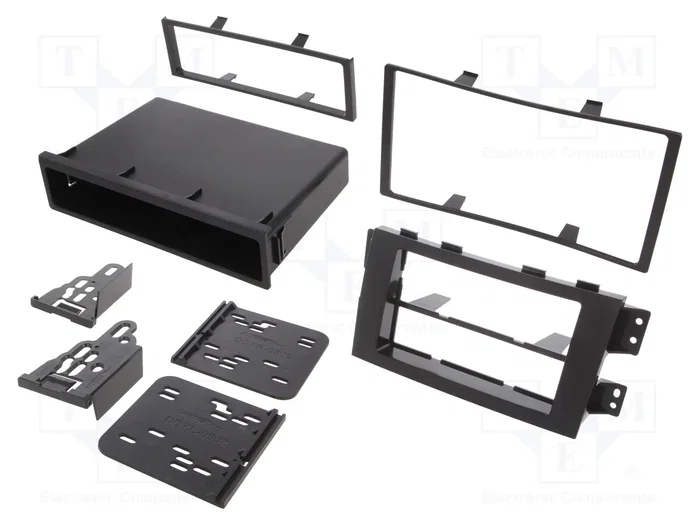 METRA Bastidor de montaje de radio para Kia Borrego 2009-2010, 1 DIN/2 DIN, negro METRA Bastidor de montaje de radio para Kia Borrego 2009-2010, 1 DIN/2 DIN, negro