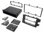 METRA Bastidor de montaje de radio para Kia Borrego 2009-2010, 1 DIN/2 DIN, negro