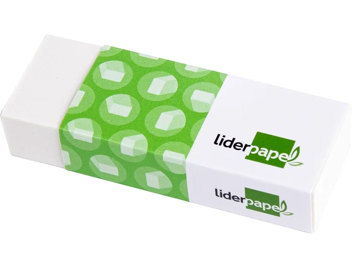 Liderpapel Goma de borrar sintética blanca libre de PVC Liderpapel Goma de borrar sintética blanca libre de PVC