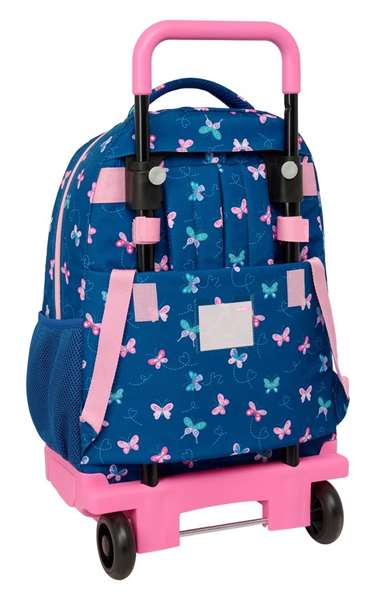 Blackfit8 Mochila Grande Mariposas Compact Extraible con Ruedas 33x45x22cm
