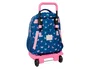 Safta Mochila Grande con Ruedas Compact Evolution Extraíble Blackfit8 Mariposas