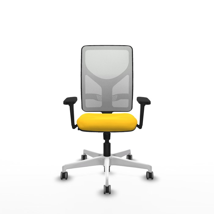 PIQUERAS Y CRESPO Silla de oficina Motilla con mecanismo Sincro, Amarillo y Blanco PIQUERAS Y CRESPO Silla de oficina Motilla con mecanismo Sincro, Amarillo y Blanco