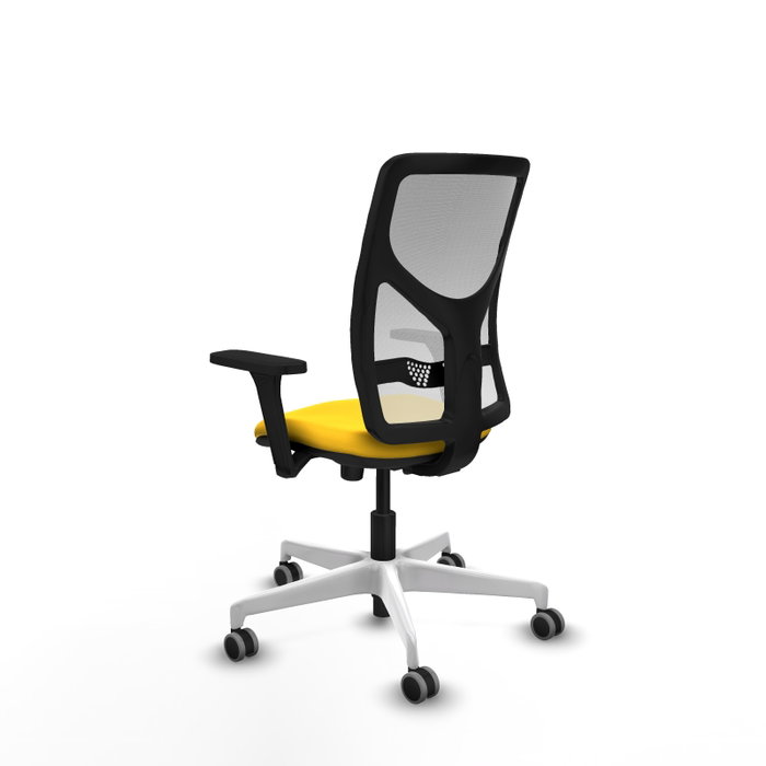 PIQUERAS Y CRESPO Silla de oficina Motilla con mecanismo Sincro, Amarillo y Blanco PIQUERAS Y CRESPO Silla de oficina Motilla con mecanismo Sincro, Amarillo y Blanco