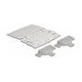 DeLOCK Casete de Empalme de Fibra Óptica 24 Fibras Blanco/Gris