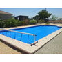 Ubbink 7514091 Cobertor de Burbujas para Piscina de Madera OCEA 400x610 cm - Conserva Grados y Evita Evaporación