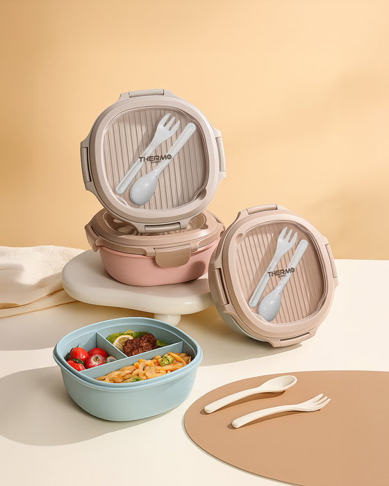 Inde Fiambrera Porta Aliment. Red. 1080Ml 20x20x8cm Thermosport (12 Unidades)