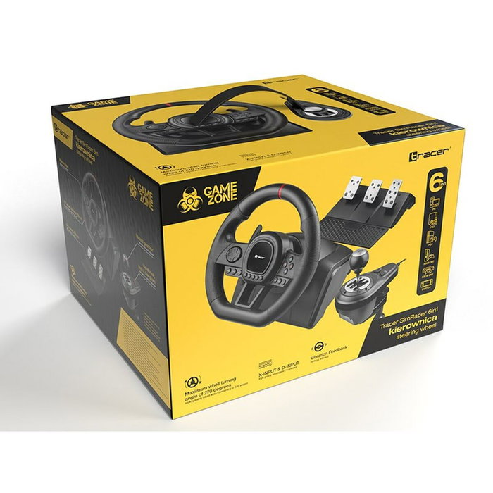 Tracer SimRacer Manual Gearbox 6in1 con caja de cambios y pedales