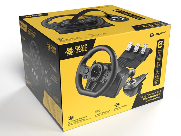 Tracer SimRacer Manual Gearbox 6in1 con caja de cambios y pedales